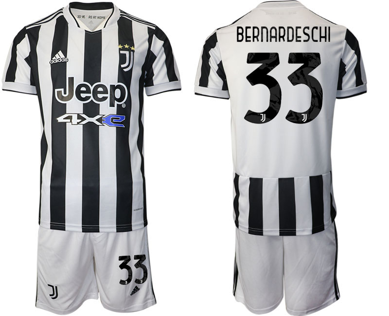 Cheap Men 2021-2022 Club Juventus home white 33 Adidas Soccer Jerseys